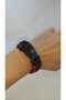 Paracord Knitted Bracelet (Black-Red Color, Clip, Compass, Whistle, Fire Starter, Outdoor)