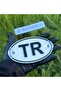 Oval Türkiye (tr) Glass Ornament Plexiglass Suction Cup Emblem for Label Makers