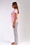 Short Sleeve Pajama Set Pink-441047 - 3