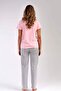 Short Sleeve Pajama Set Pink-441047 - 4