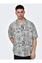 Men's Summer Shirt - Relaxed Fit, Patterned, ONLY&SONS22028514 - 4