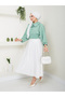 Women's Ayrobin Baby Collar Hijab Blouse - 4