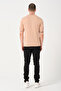 Men's Beige Crew Neck Slim Fit T-shirt - 8