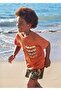 Boy's Green Printed Shorts Swimsuit 06674-020