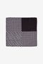 Men's Black-White Patterned Design Handkerchief