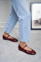 598 ANKLE STRAP COMFORTABLE HEEL WOMEN'S FLAT SHOES - 4