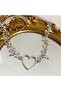Stainless Steel Bat Heart Necklace - 3