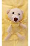 Yellow Toy Plush Teddy Bear Adjustable Hook Cotton Shorts Jumpsuit Salopet - 2