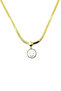 Pearl Medallion Italian Chain Steel Necklace - 2