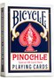 بطاقة ألعاب Pinochle Jumbo Index باللون الأزرق