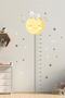 Cute Elephant Height Gauge Wall Sticker Set