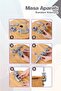 Hairdresser Training Mannequin + Table Apparatus + Hair Braid Set - Black - 6