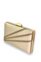 Nude Color Satin Gold Case Gold Stone Evening Bag Evening Bag Wedding Engagement Portfolio - 2