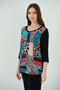 10825 MULTI FRONT PATTERNED TRUVAKAR ARM BLUZ - 3