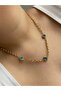 Steel Gold Jeweler Model Blue Eye Necklace - Does Not Tarnish - - 3