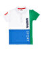 Boy's White Polo Collar T-Shirt