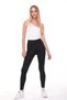 Women's High Waist Hip Recovery Diving Fabric Sports Leggings - 3