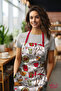 مريلة مطبخ من القماش السويدي للمطاعم والمقاهي، مريلة للطهي، مريلة للنادل، مريلة للمطاعم - 2