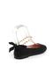 Girl's Ballerina Flats with Orthopedic Insole and Bow Detail on the Back and Pearls - 3