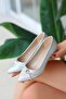 Large Size Heeled Classic Jewelled Casual Shoes - 2