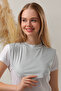 Women's Hijab Neck Collar Light Gray - 3
