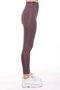 Women's Black High Waist, Gathering Leggings - 4