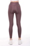 Women's Black High Waist, Gathering Leggings - 5