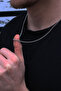 Fine Shaved Non-Tarnish Silver Color 100% Stainless Men's Steel Necklace - 2