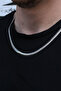 Urban Snake Non-Tarnish Silver Color 100% Stainless Men's Chain Steel Necklace - 3