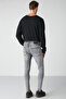 Johen Men's Skinny Fit Stretchy Structured Thick Textured Denim Jeans Light Gray Jeans - 6
