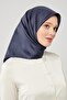 Parliament Blue Solid Color Trend Twill Scarf - 2
