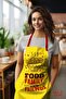 Suede Fabric Family Food Food Patterned Kitchen Apron, Cook Apron, Waiter Apron, Restaurant Apron - 2