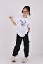 Raised Feather printed girl's tracksuit set for summer seasonal - 4