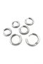 3 Pairs of Sports Surgical Steel Hoop Earrings Set - 3