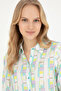 US Polo AssnPatterned Long Sleeve Mint Women's Shirt1835802 - 2