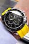 Men's Wristwatch 3 Atm Waterproof Yellow Color Silicone Cord + Bracelet TJEG2037C3 - 2