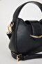 Women's Buckle Detailed Faux Leather Shoulder Bag B9355Axns - 5