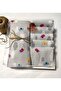 Cute Birds Muslin Blanket 100x100 cm Handkerchief 30x30 cm 5 Piece Set - 2