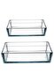Pyrex Set 2 Pieces Pyrex 59324-59334 Rectangular Set 2 Pieces Pyrex