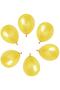 5 Metallic Yellow Bright Color Balloons - 2