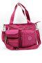 Waterproof Fabric Women's Burgundy Luxury Shoulder Bag 7300 - 2