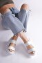 Daisy 4cm Wedge Heel Elastic Women's Sandals - 2