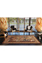Geometric Colored Woven Base Carpet 4414 - 4