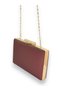 Burgundy Color Non-Scratch Non-Handprint Matte Satin Evening Dress Bag Evening Bag Portfolio Clutch Wedding Engagement - 4