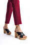 Elina Cross Platform Heeled Slippers