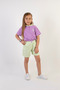 Girl's Hooded Top and Bottom Set with Shorts - 3