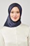 Parliament Blue Solid Color Trend Twill Scarf - 3