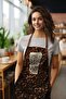 مريلة مطبخ من القماش السويدي بتصميم وقت القهوة، مريلة للطهي، مريلة للنادل، مريلة للمطاعم - 2