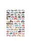 68Pcs Vintage Retro Car Sticker Set - Scrapbook Bullet Journal Sticker Set