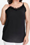 Plus Size New Season Rope Strap Collar Lace Stylish Evening Dress Model Sleeveless Flowy Blouse - 5